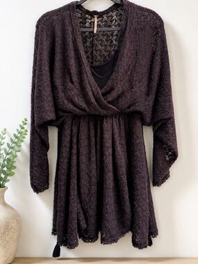 Free People Lace Knit Top